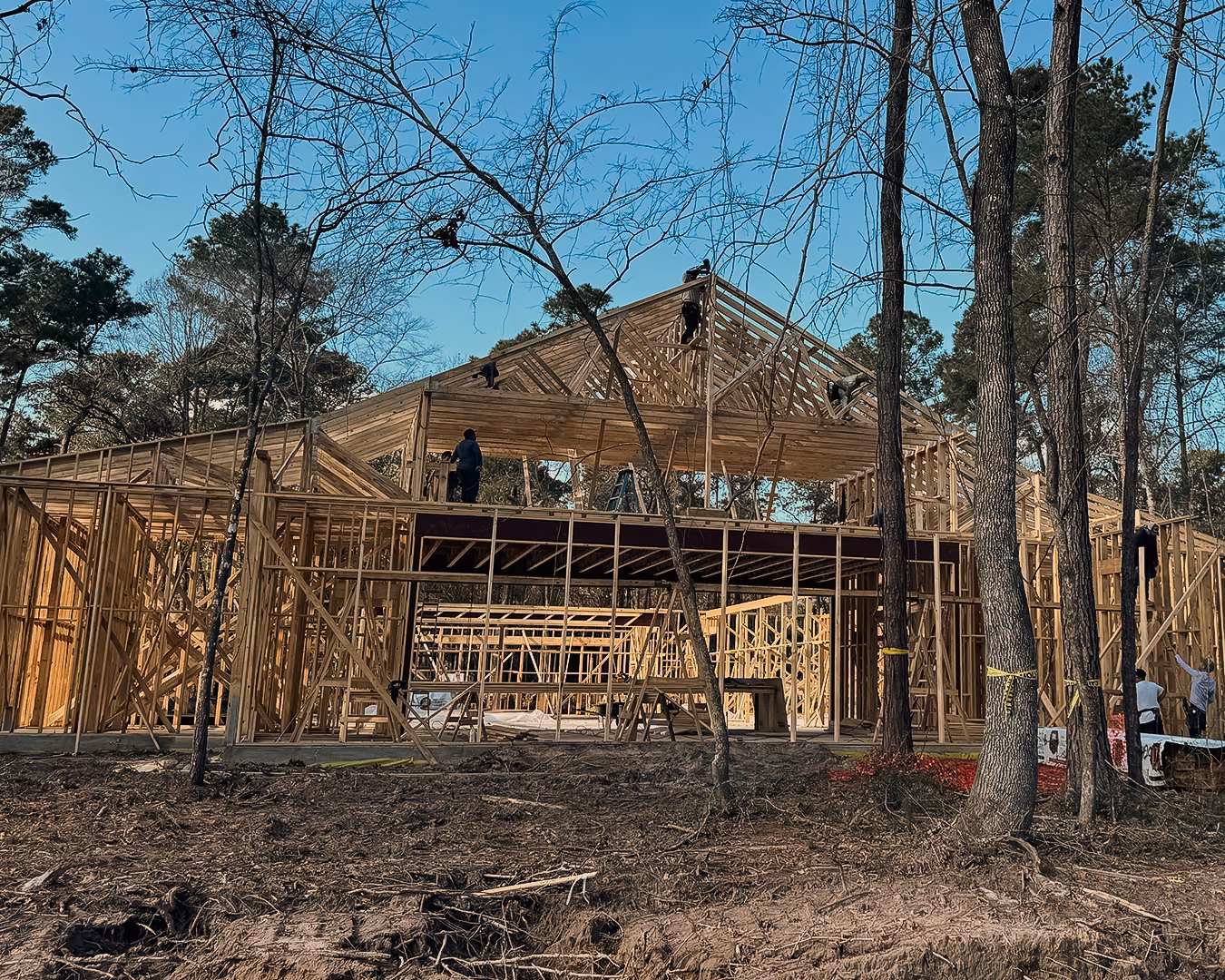 Two Step Hall under construction
